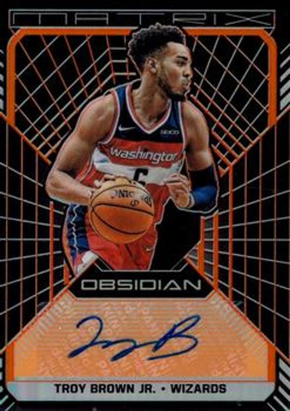 2018 Obsidian #MA-TBJ Matrix Autographs - Electric Etch Orange /50