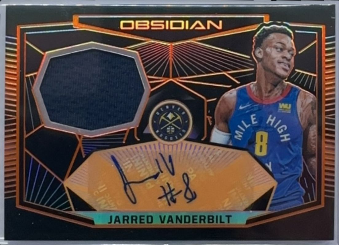 2018 Obsidian #RJ-JVB Rookie Jersey Autographs - Electric Etch Orange /50