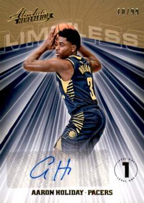 2018 Absolute Memorabilia #LS-AHD Limitless Signatures /99