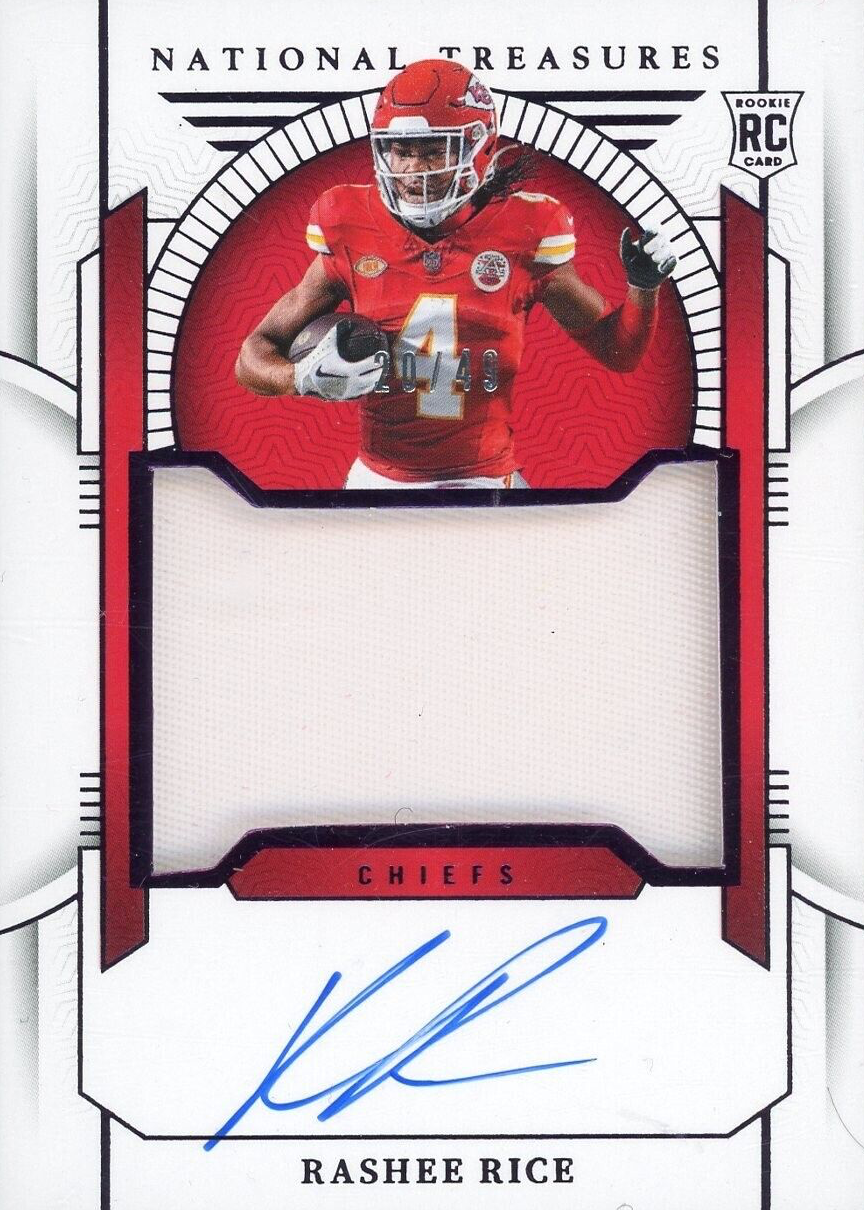 Rashee Rice 2023 National Treasures #185 Rookie Patch Auto - Purple /49 ...