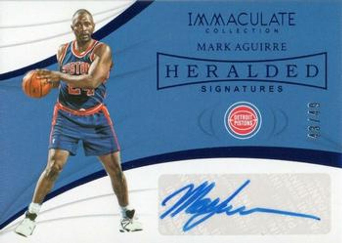 2018 Immaculate #HS-MAG Heralded Signatures - Blue /49