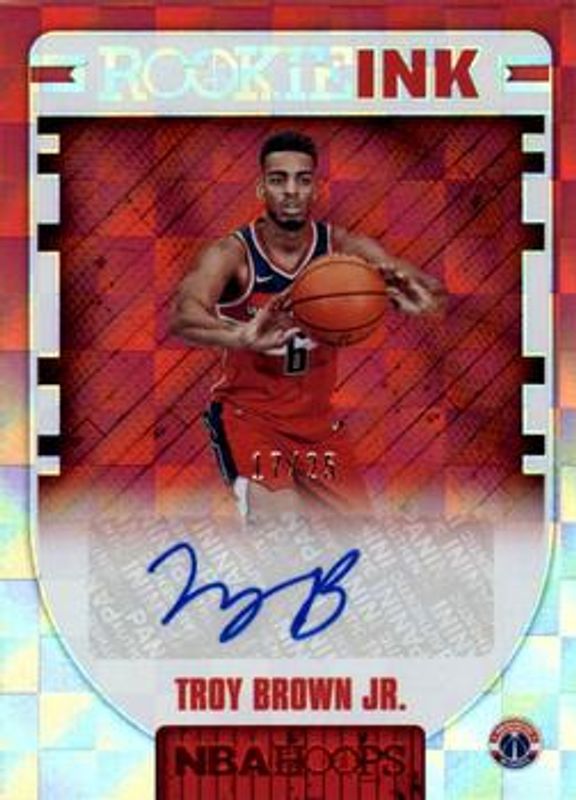 2018 Hoops #RI-TB Rookie Ink - Red /25