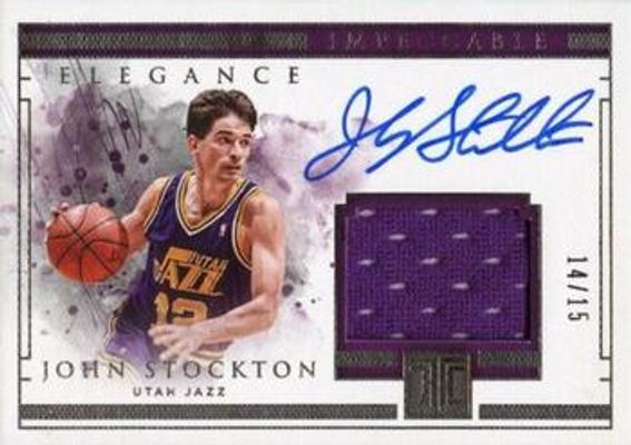 2018 Impeccable #ER-JST Elegance Retired Jersey Autographs /10