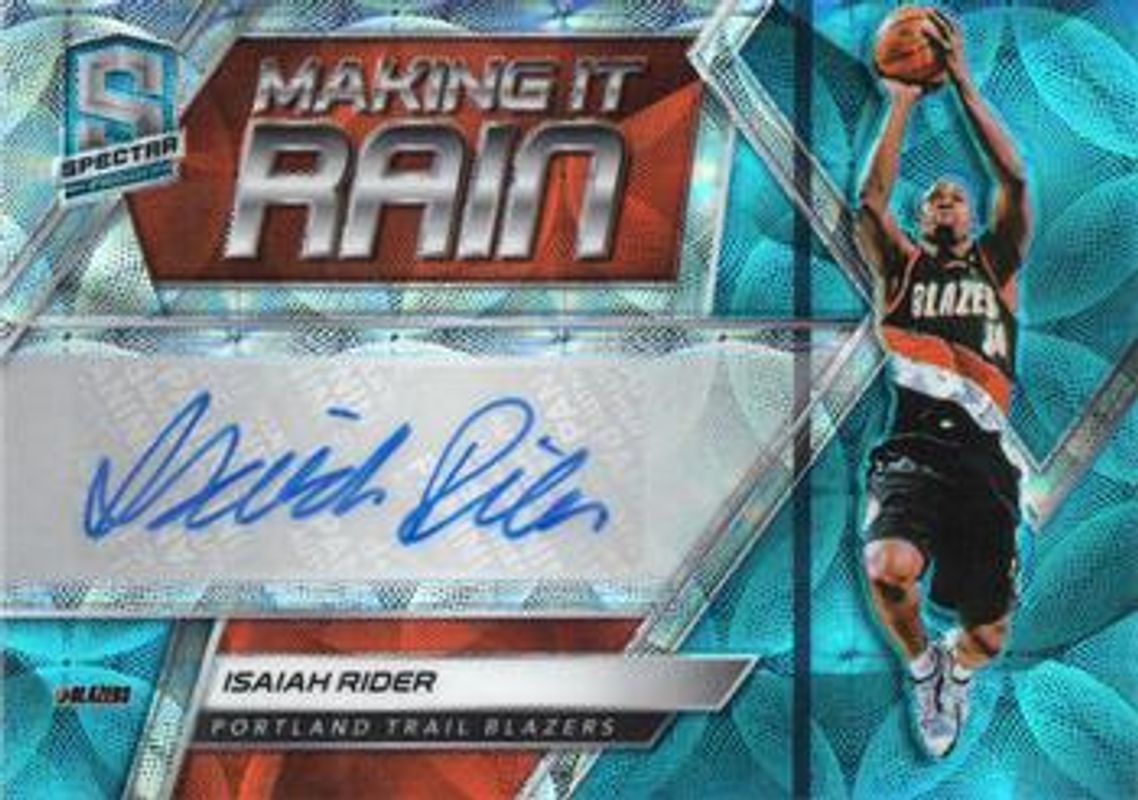 2018 Spectra #MR-IRD Making it Rain Autographs - Neon Blue /60