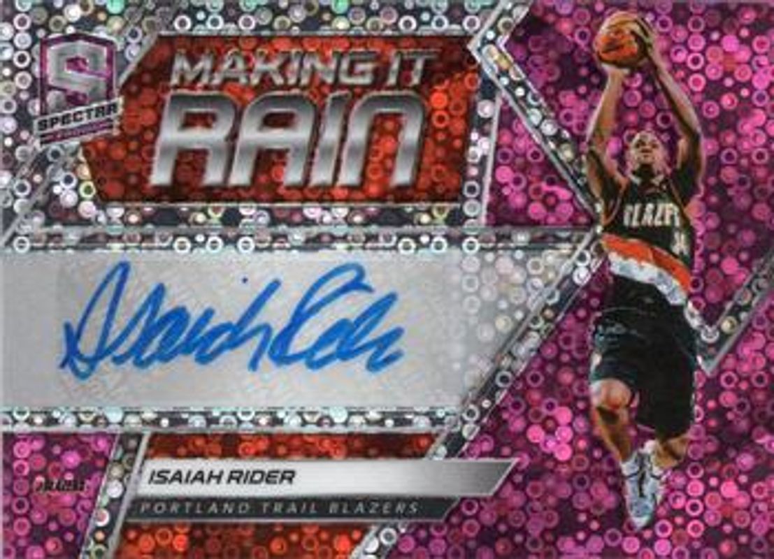 2018 Spectra #MR-IRD Making it Rain Autographs - Neon Pink /25