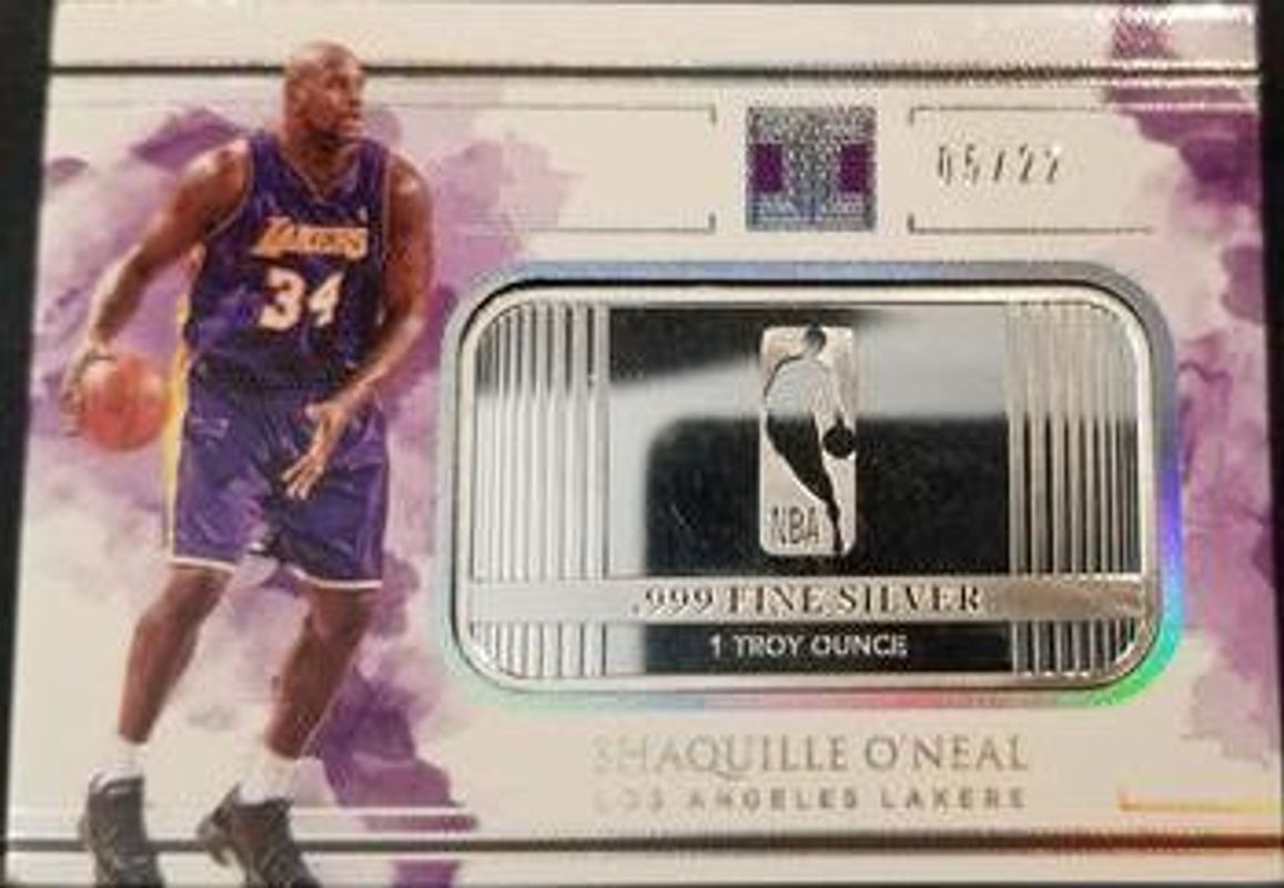 Shaquille O'Neal 2018 Impeccable #53 Silver NBA Logo /22 Price Guide ...
