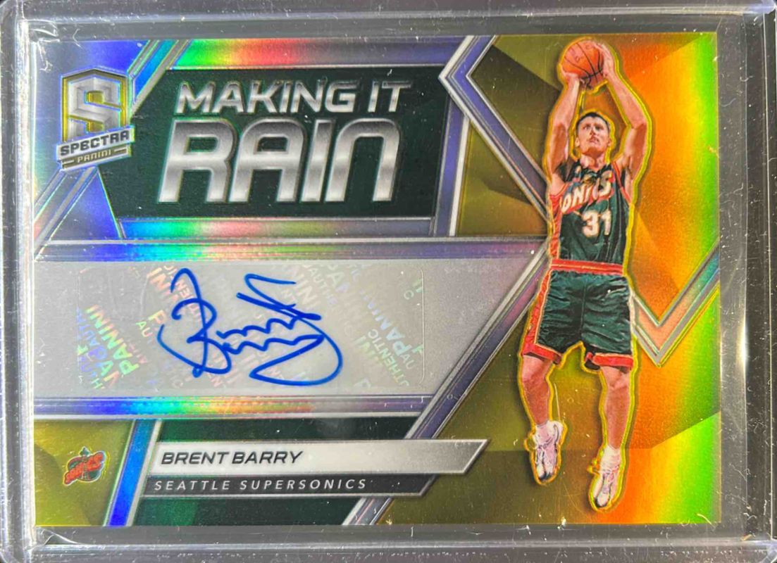2018 Spectra #MR-BBY Making it Rain Autographs - Gold /10