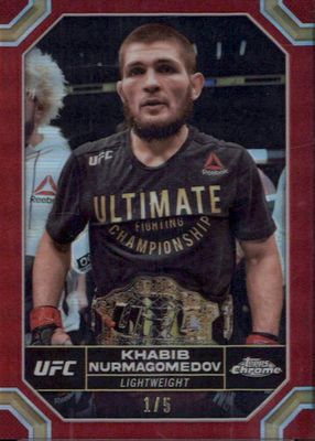 2024 Topps Chrome UFC #112 Red Refractor /5