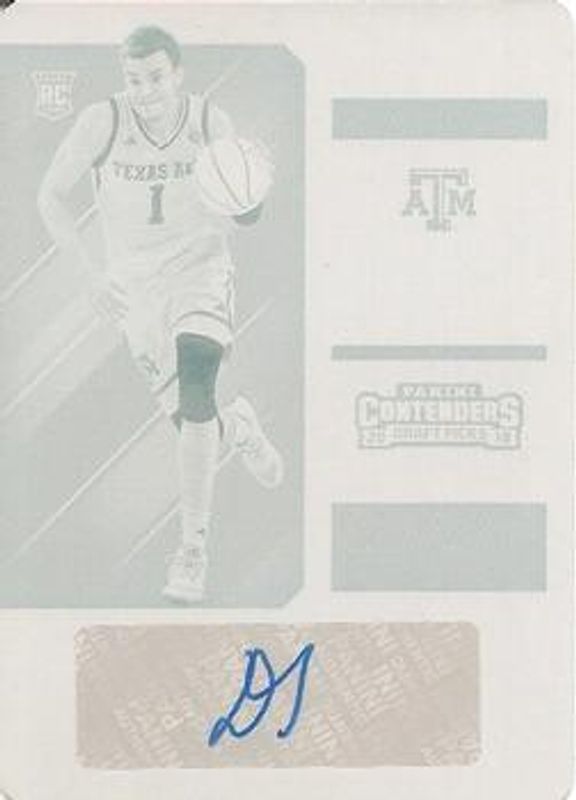 2018 Contenders Draft Picks #115 Printing Plates Cyan /1