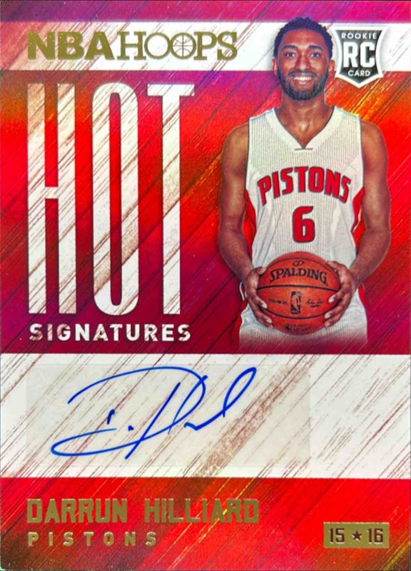 2015 Hoops #HS-DH Hot Signatures