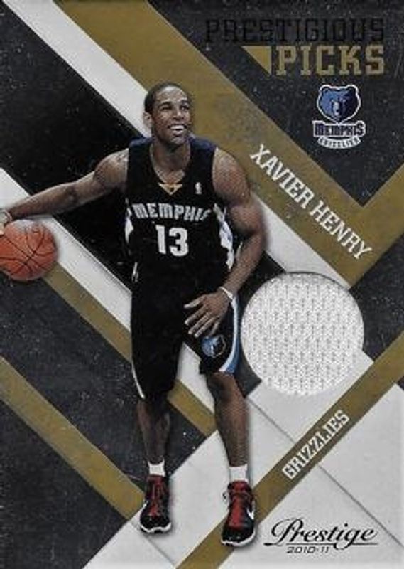 2010 Prestige #12 Prestigious Picks Materials - Gold /99