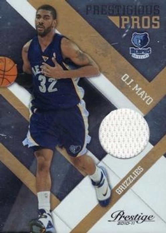 2010 Prestige #39 Prestigious Pros Materials - Gold /99