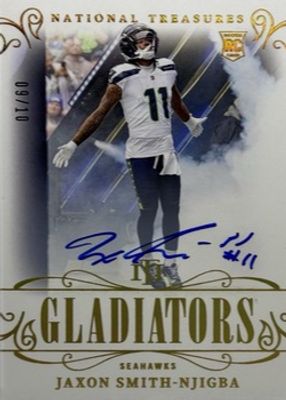 2023 National Treasures #GLA-JSN Gladiators Signatures - Holo Gold /10