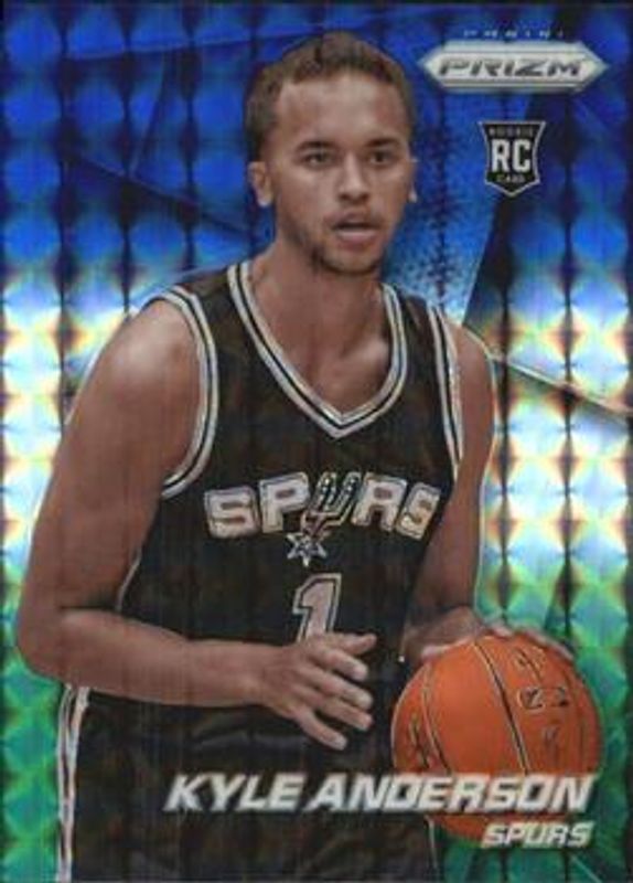 2014 Prizm #275 Blue Green Mosaic