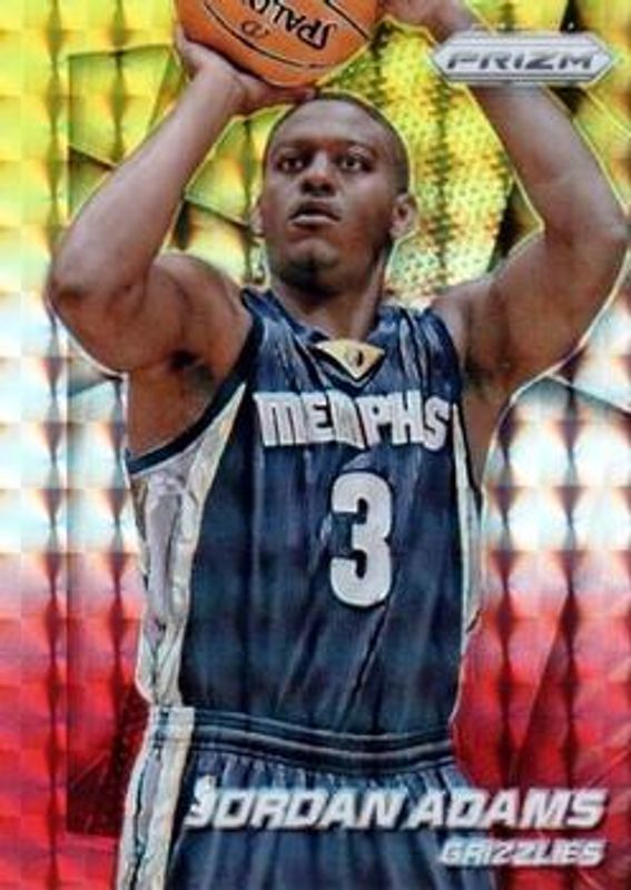 2014 Prizm #269 Yellow & Red Mosaic