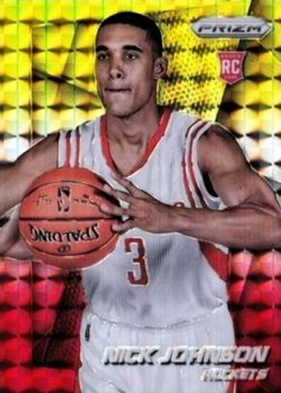 2014 Prizm #284 Yellow & Red Mosaic