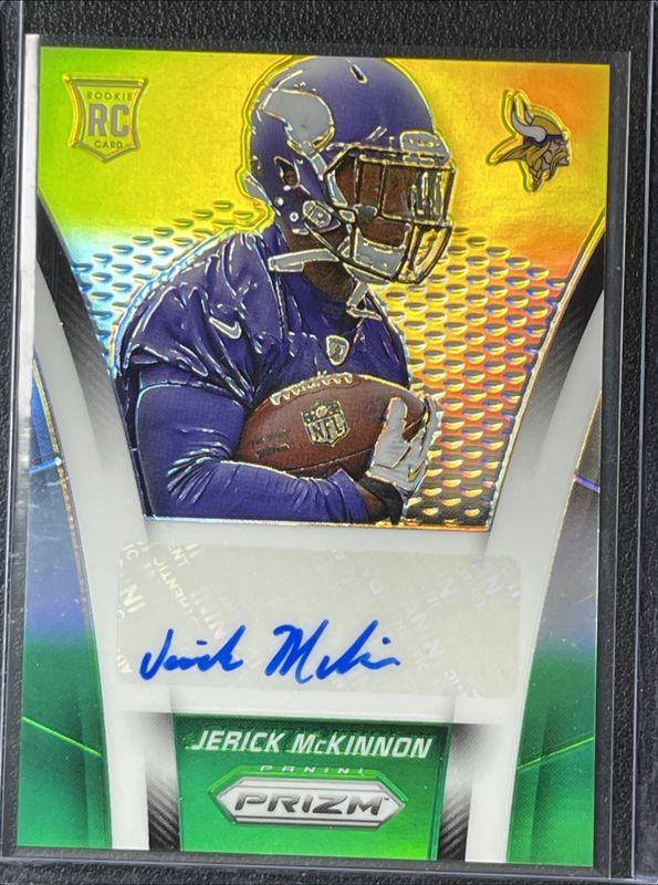 2014 Prizm #AR-JK Autographed Rookies - Neon Green Yellow /85