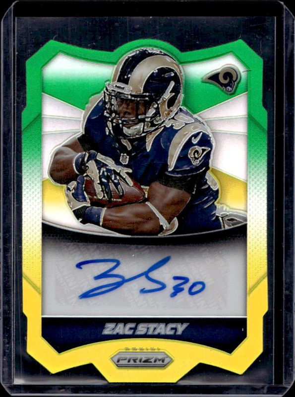 2014 Prizm #A-ZS Autographs - Neon Green Yellow /5