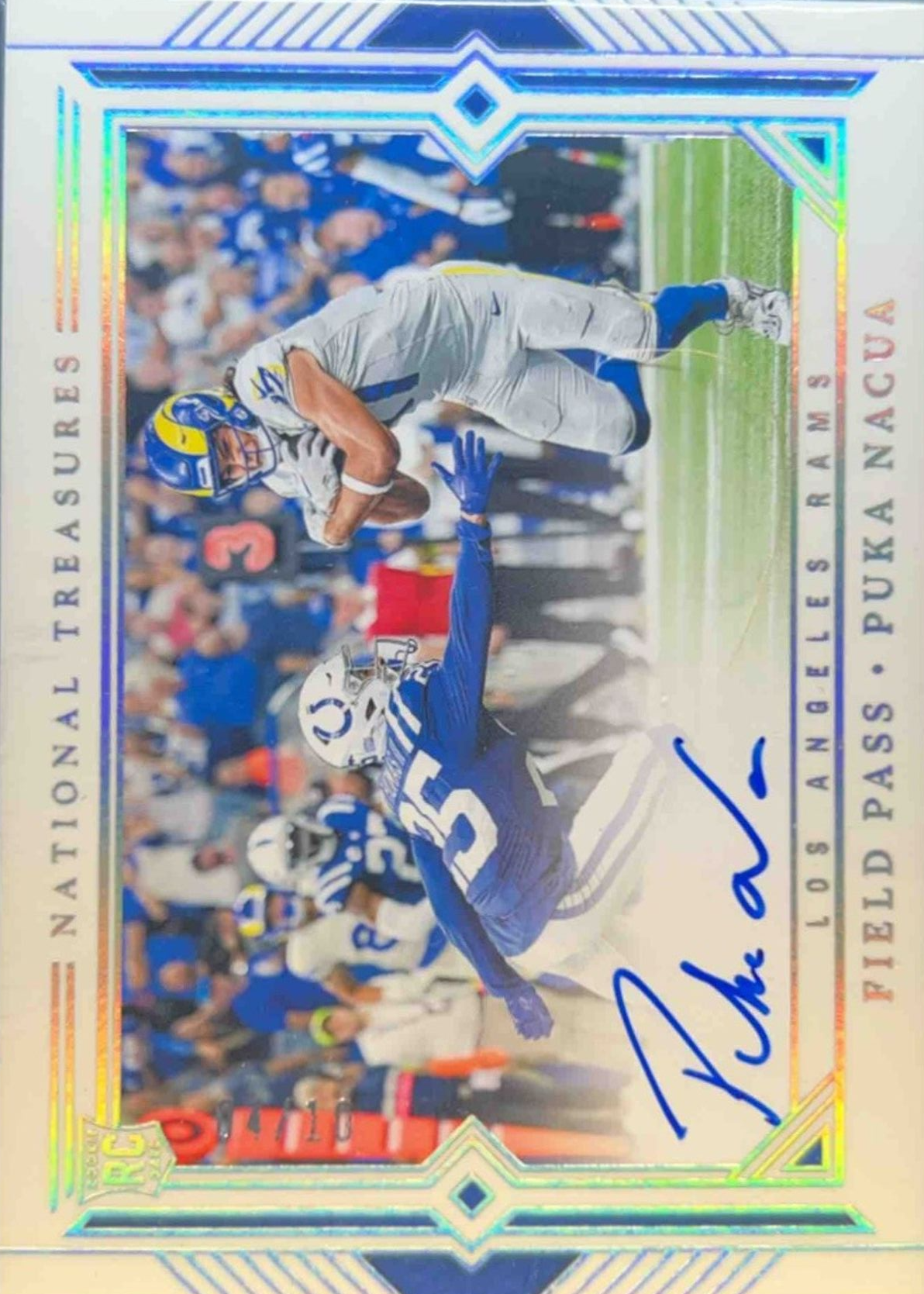 Puka Nacua 2023 National Treasures #FP-PN Rookie Signatures Field Pass ...