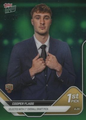 2025 Topps Now Draft #D1 Chrome - Green Refractor /99