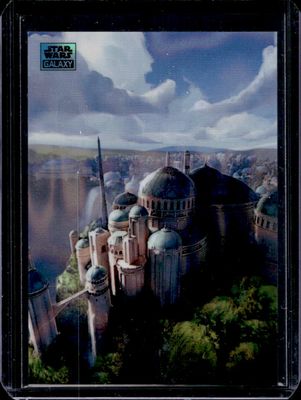 2024 Topps Chrome Star Wars Galaxy #AN-4 Art of Naboo - Aqua Lava Refractor /175