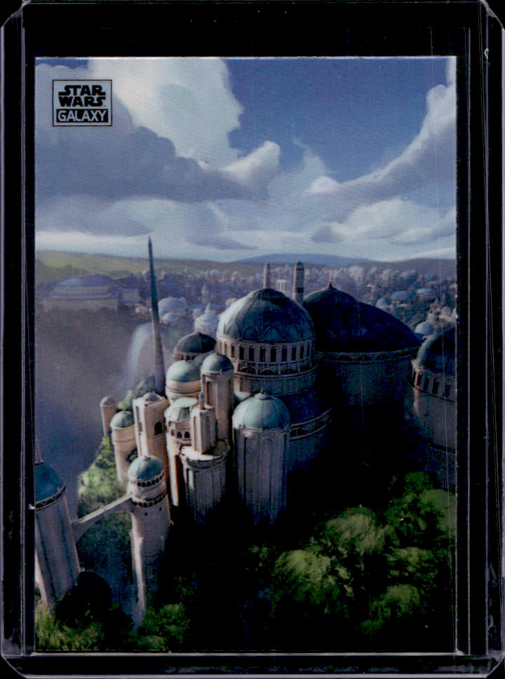 Theed Palace 2024 Topps Chrome Star Wars Galaxy #AN-4 Art of Naboo