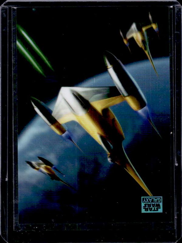2024 Topps Chrome Star Wars Galaxy #AN-10 Art of Naboo - Aqua Refractor /199