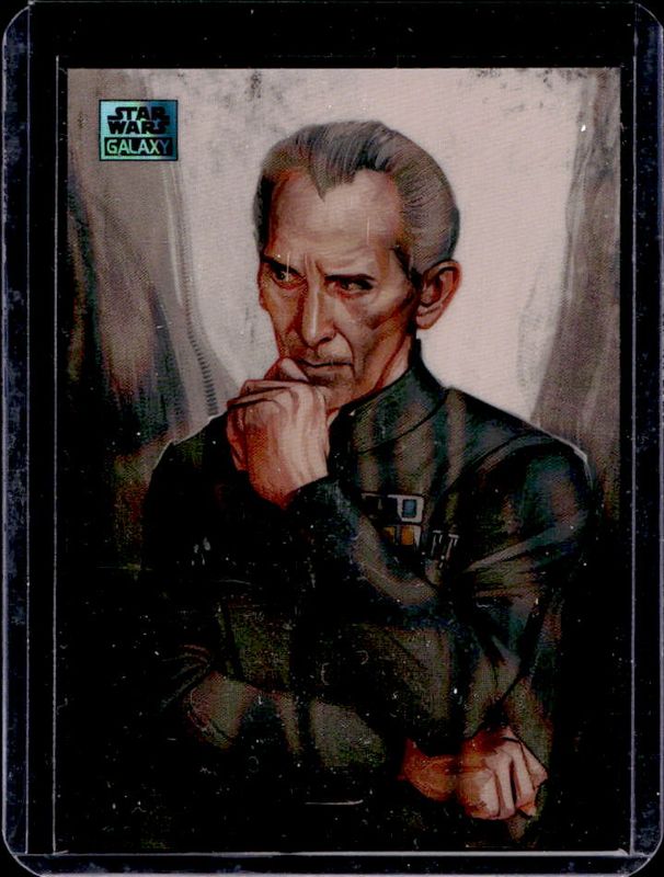 2024 Topps Chrome Star Wars Galaxy #GE-5 Galactic Empire Art - Aqua Lava Refractor /175