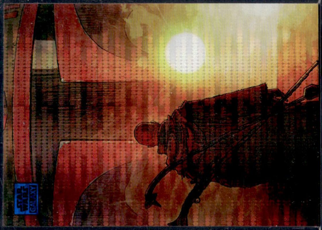 2024 Topps Chrome Star Wars Galaxy #36 Aqua Sonar Refractor /199