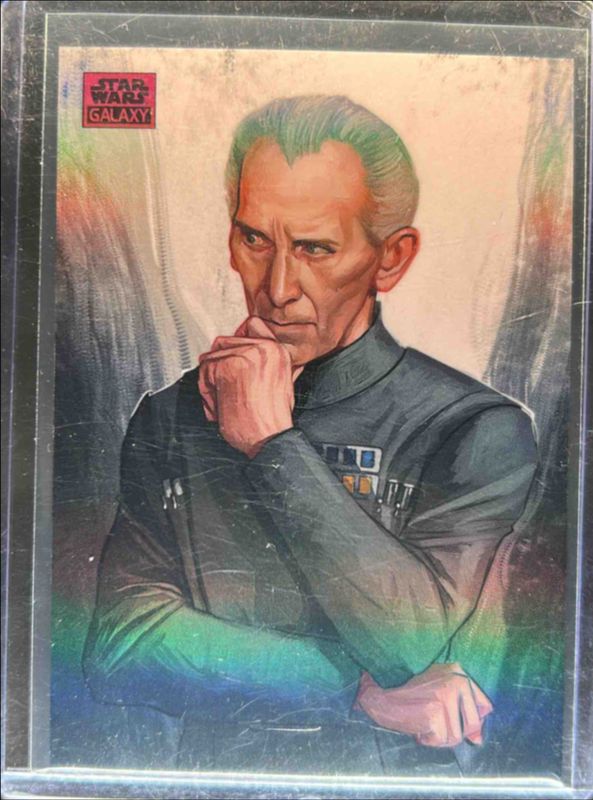 2024 Topps Chrome Star Wars Galaxy #GE-5 Galactic Empire Art - Red Refractor /5