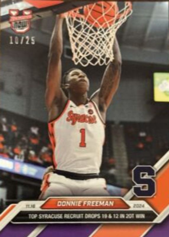 Donavan Freeman 2024 Bowman U Now #13 Purple /25 RAW