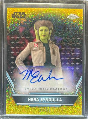 2024 Topps Star Wars Hyperspace #A-MW Autographs - Gold Galactic Dust Refractor /50
