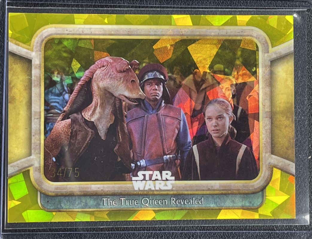 2024 Topps Chrome Sapphire Edition Star Wars: The Phantom Menace #70 Yellow /75