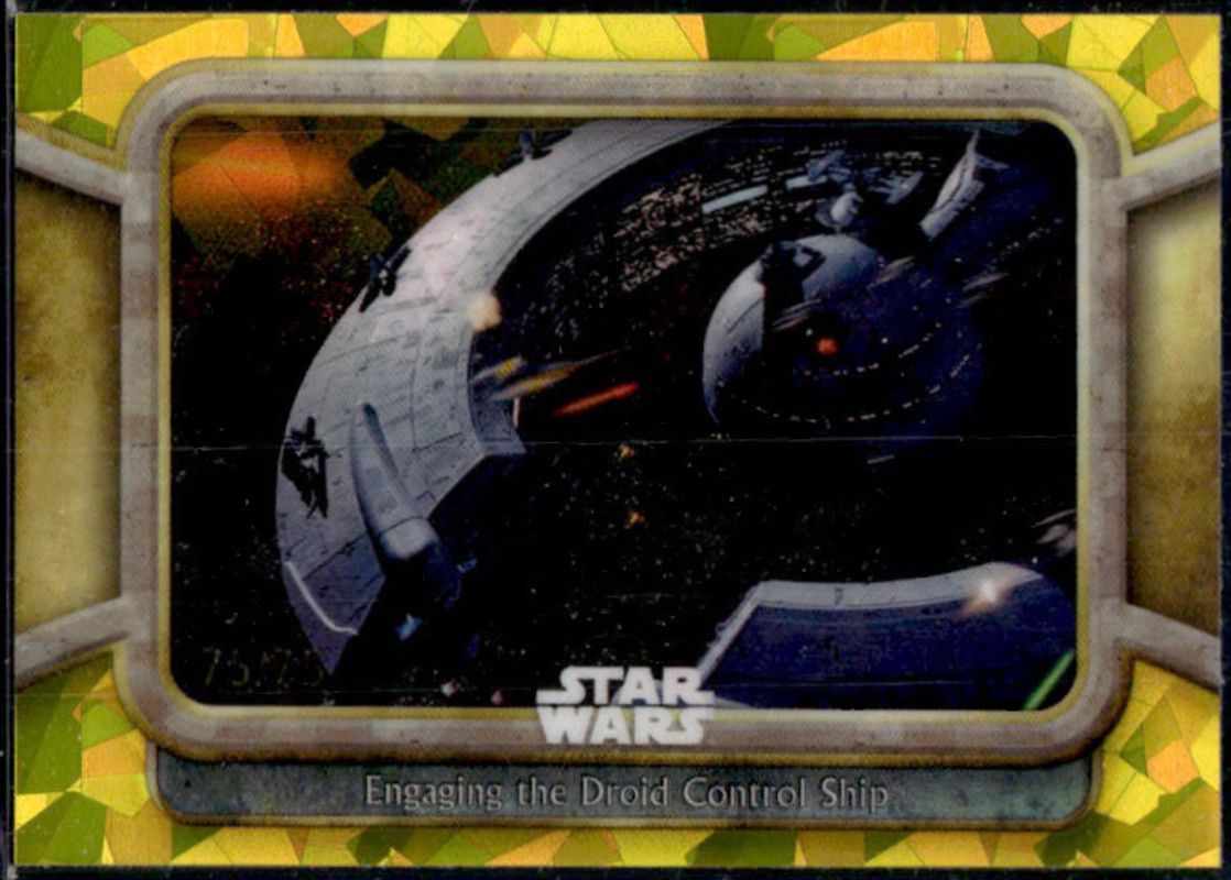 2024 Topps Chrome Sapphire Edition Star Wars: The Phantom Menace #78 Yellow /75