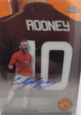 2024 Topps Chrome Manchester United Deluxe #TA-WR All-Timer Autographs - Orange Refractor /25