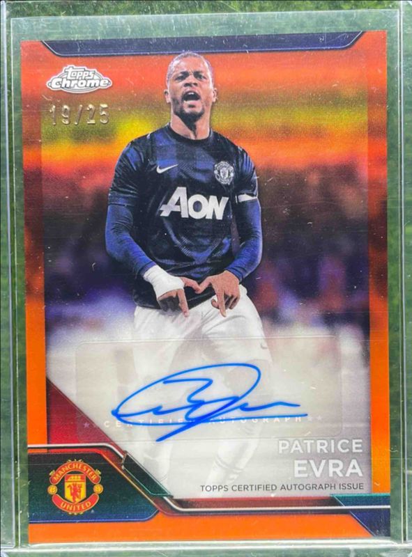 2024 Topps Chrome Manchester United Deluxe #CA-PE Chrome Autographs - Orange Refractor /25