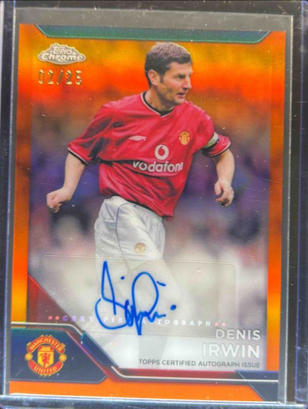 2024 Topps Chrome Manchester United Deluxe #CA-DI Chrome Autographs - Orange Refractor /25