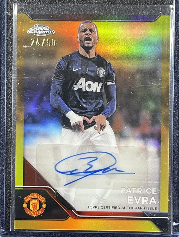 2024 Topps Chrome Manchester United Deluxe #CA-PE Chrome Autographs - Gold Refractor /50