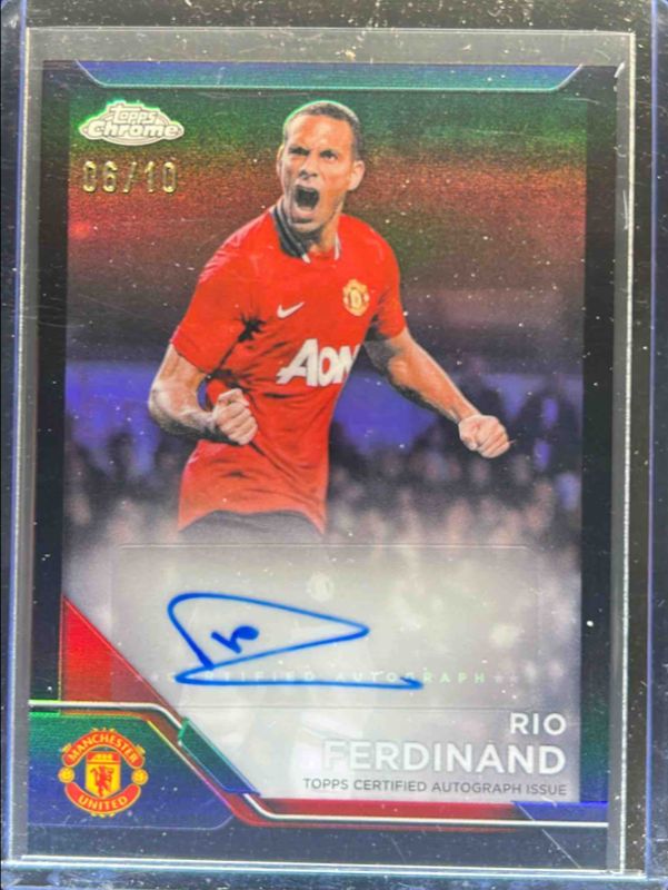 2024 Topps Chrome Manchester United Deluxe #CA-RF Chrome Autographs - Black Refractor /10