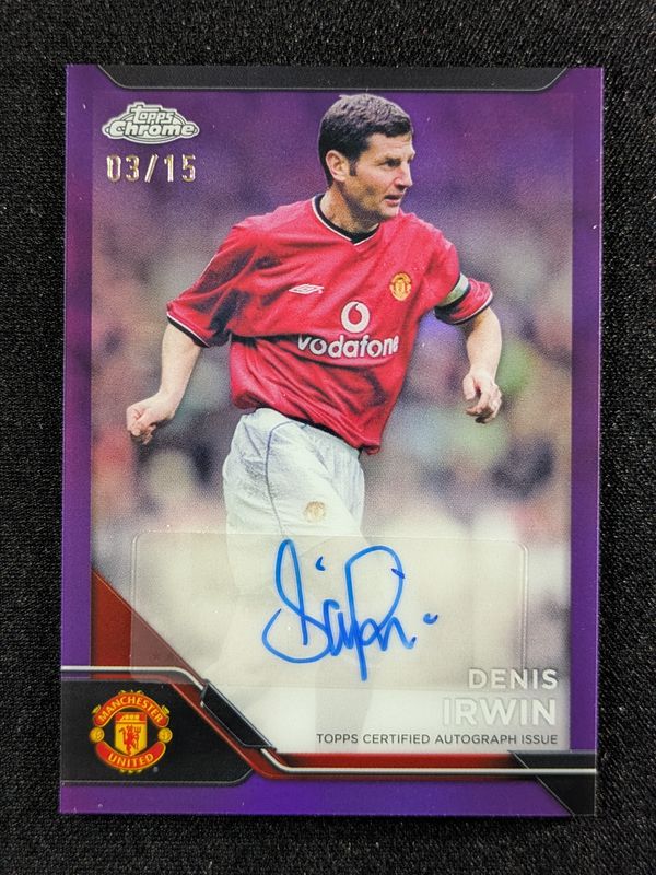 2024 Topps Chrome Manchester United Deluxe #CA-DI Chrome Autographs - Purple Refractor /15