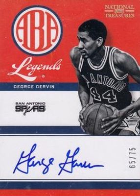 2012 National Treasures #5 ABA Legends Signatures /25