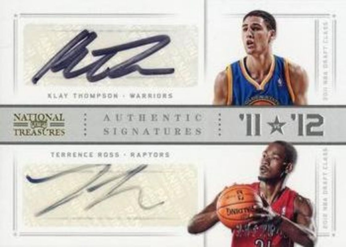 2012 National Treasures #44 11 vs. 12 Signatures - Gold /25