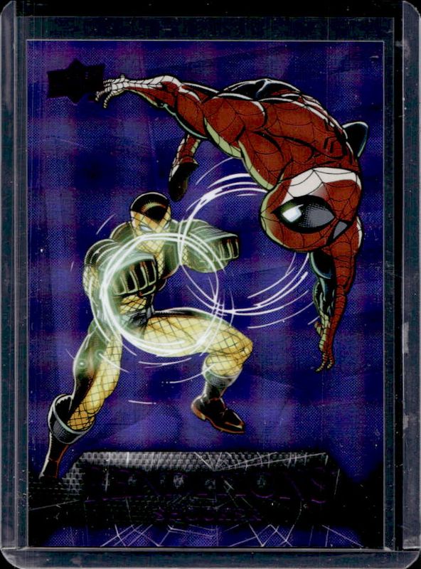 2024 Upper Deck Marvel Spider-Man Renditions #16 Kingpin Purple Tie /99