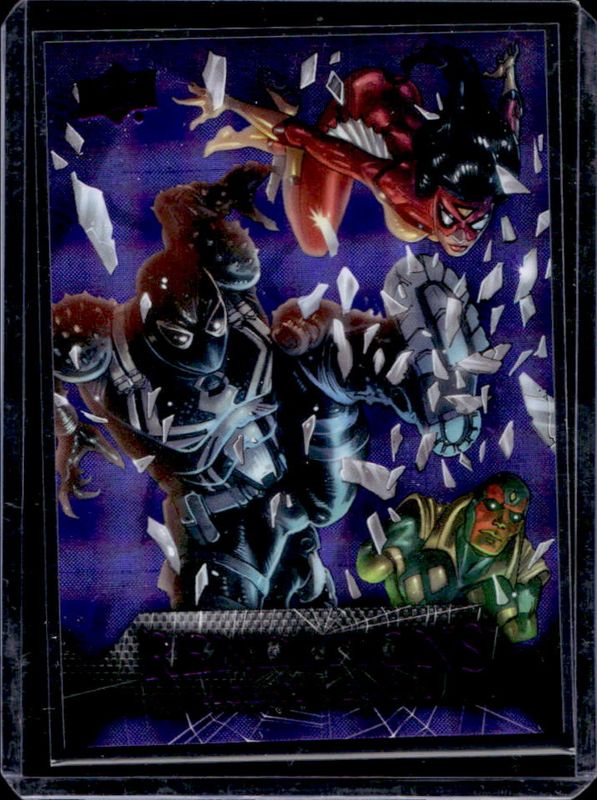 2024 Upper Deck Marvel Spider-Man Renditions #86 Kingpin Purple Tie /99