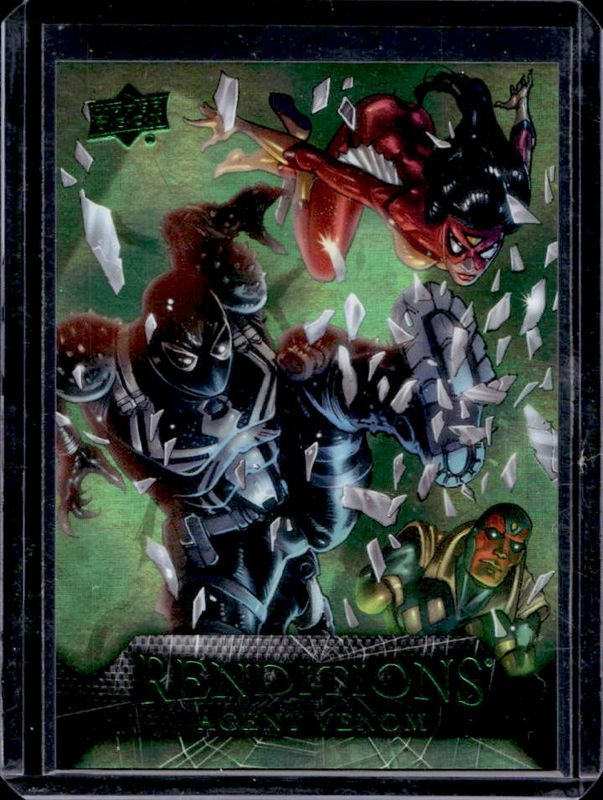 2024 Upper Deck Marvel Spider-Man Renditions #86 Goblin Green /399