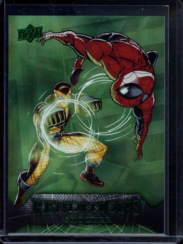 2024 Upper Deck Marvel Spider-Man Renditions #16 Goblin Green /399