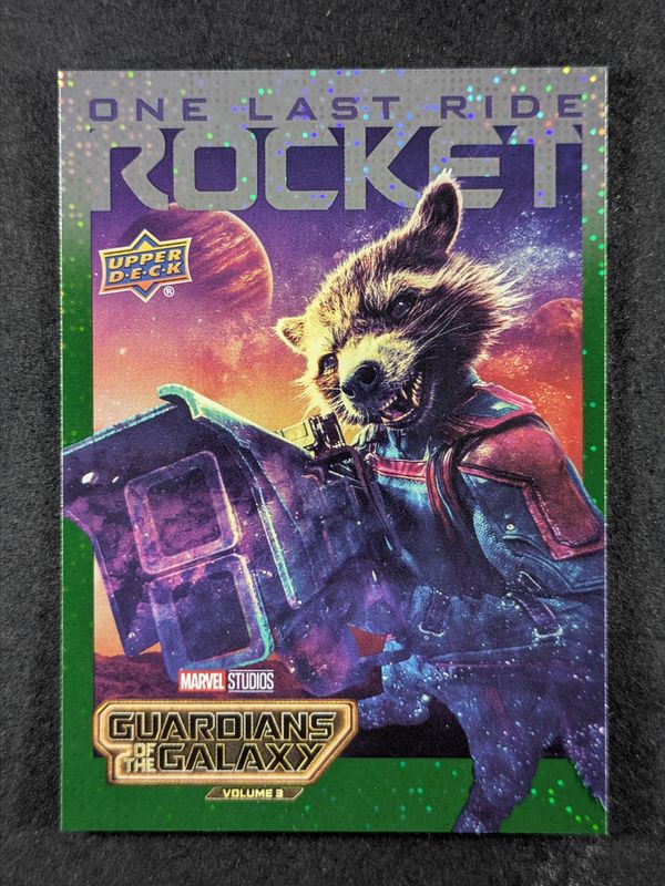 2024 Upper Deck Marvel Guardians of the Galaxy Volume 3 #OLR-5 One Last Ride Green Speckle /99