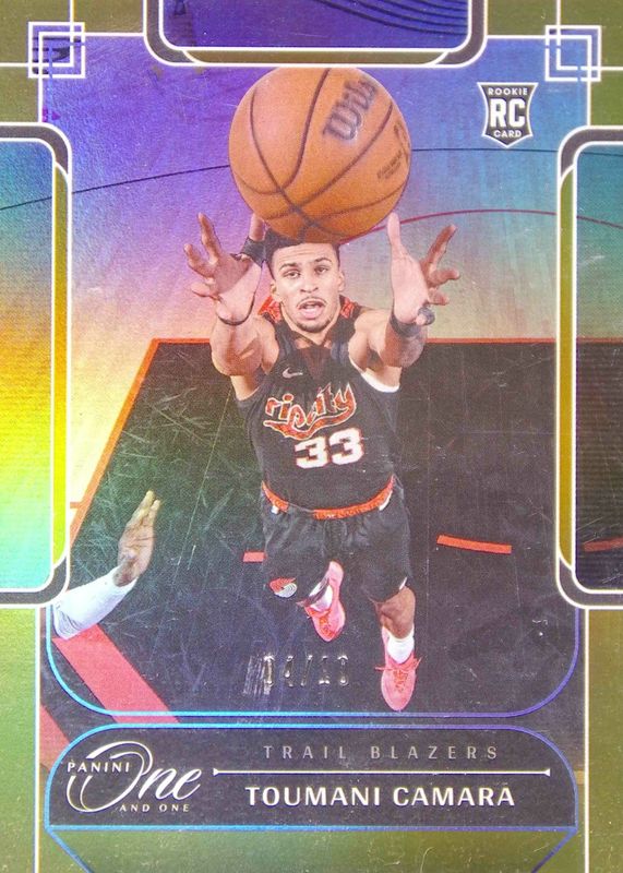 Toumani Camara 2023 One and One #108 Gold /10 Rookie RAW