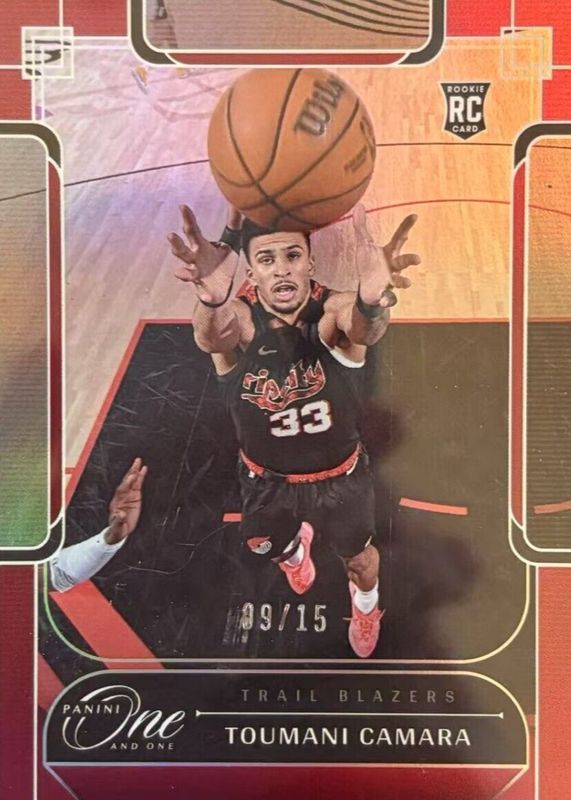 Toumani Camara 2023 One and One #108 Red /15 Rookie RAW