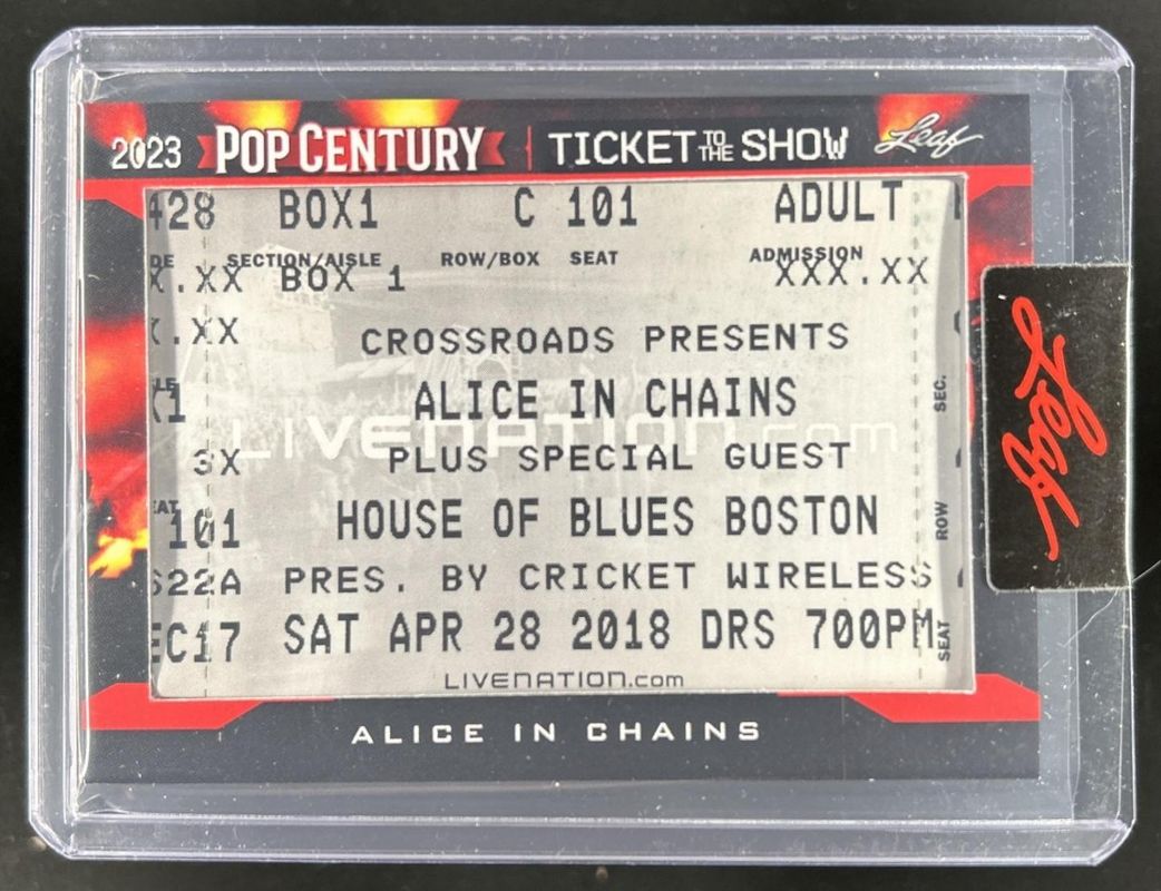 2023 Leaf Metal Pop Century #TS-12 Ticket to the Show Relics